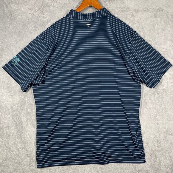 Peter Millar Crown Crafted XXL Navy Striped Polo Shirt Broadmoor Golf Club - Picture 8 of 8